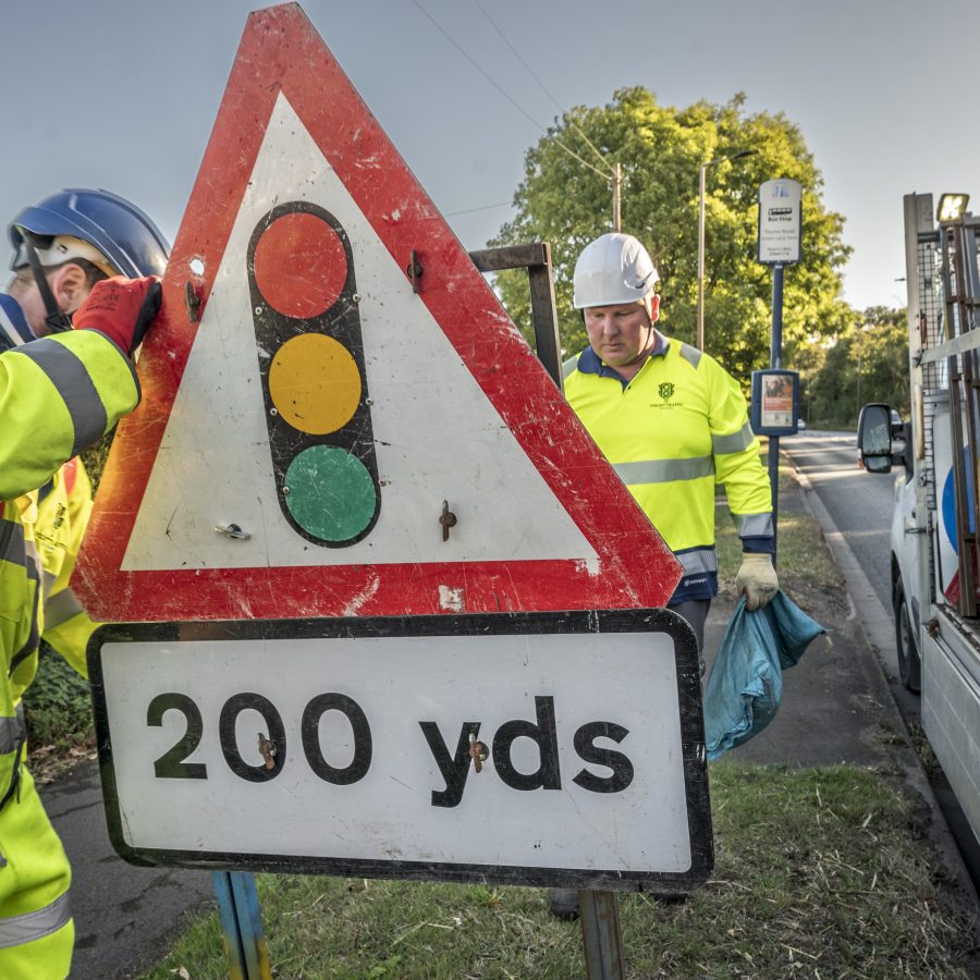 Traffic Management Planning for Power Cable Re-Routing